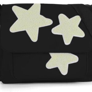 Aesthetic Canvas Messenger Bag Women's Crossbody Tote with Multiple Pockets